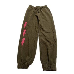 Inamorata Logo Sweatpants in Green Pink